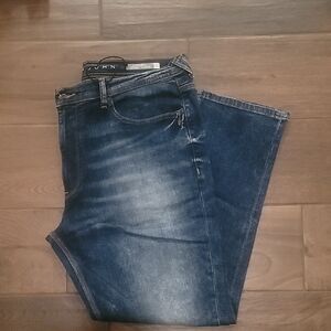 Sean John Dark Blue Straight Jeans/Strecth
